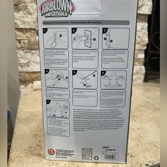 Gemmy Airblown Lighted 3.5' Little Angel Christmas Holiday Indoor/Outdoor Decor - Picture 6 of 6